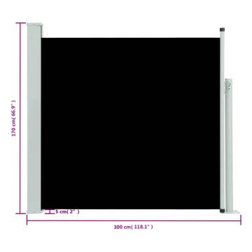 Patio Retractable Side Awning 170x300 cm - Stylish & Durable