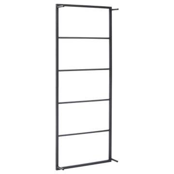 Towel Rack Black 45x10x115 cm Steel - Stylish Bathroom Storage