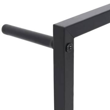 Towel Rack Black 45x10x115 cm Steel - Stylish Bathroom Storage