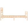 Solid Wood Bed Frame with Headboard 90x200 cm | Hipo Market