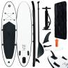 Inflatable Stand up Paddle Board Set Black and White Colour black Size 360 x 81 x 10 cm 