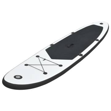 Inflatable Stand Up Paddle Board Set - Black & White