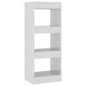 High Gloss White Book Cabinet & Room Divider - 40x30x103 cm