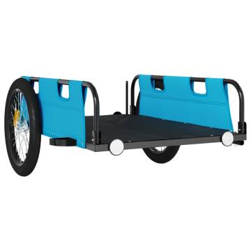 Durable Bike Trailer - Blue Oxford Fabric & Iron Construction