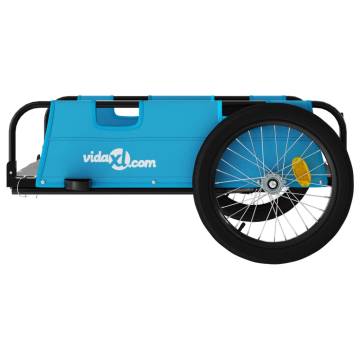 Durable Bike Trailer - Blue Oxford Fabric & Iron Construction