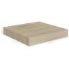 Stylish Floating Wall Shelves - Set of 4 Oak MDF | Hipomarket