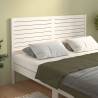 Bed Headboard White 166x4x100 cm Solid Wood Pine Colour white Size 166 x 100 cm Quantity in Package 1 