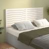 Elegant White Bed Headboard - Solid Pine Wood 166x4x100 cm