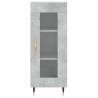 Stylish Highboard in Concrete Grey - Durable Engineered Wood