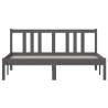 Grey Solid Wood Bed Frame 140x190 cm | Hipo Market