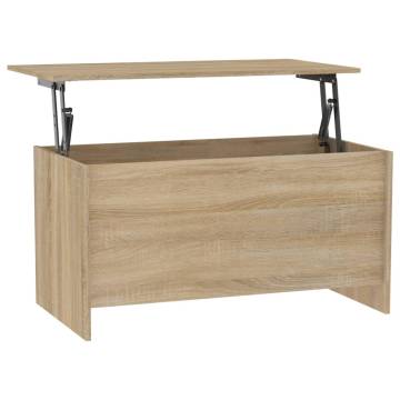 Sonoma Oak Coffee Table - 102x55.5 cm - Versatile Design