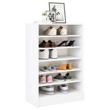 Shoe Cabinet White 60x35x92 cm | Stylish Storage Solution