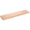 Wall Shelf Light Brown 160x40x(2-6) cm Treated Solid Wood Oak Colour light brown Size 160 x 40 x 6 cm Quantity in Package 1 Number of Pieces 