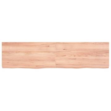 Light Brown Wall Shelf - Solid Oak Wood | Hipomarket UK