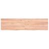 Light Brown Wall Shelf - Solid Oak Wood | Hipomarket UK