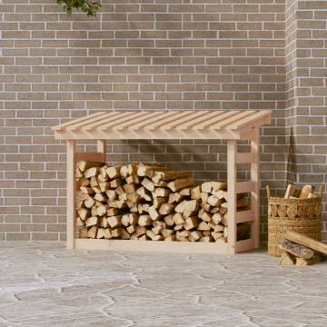 Firewood Rack - Solid Pine Wood 108x64.5x78 cm | Hipomarket