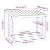 Firewood Rack - Solid Pine Wood 108x64.5x78 cm | Hipomarket