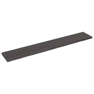 Wall Shelf Dark Brown 180x30 cm | Solid Oak Wood | Hipomarket