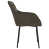 Elegant Dark Grey Velvet Dining Chairs - 2 pcs Set