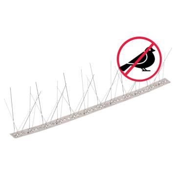 5-Row Stainless Steel Bird & Pigeon Spikes Set of 40 - 20 m