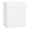 Bamboo Laundry Basket White 83 L Colour white Size 43.5 x 33.5 x 65.5 cm Quantity in Package 1 