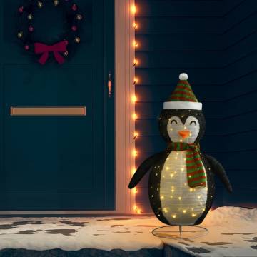 Luxury 120cm LED Christmas Snow Penguin Figure Decoration