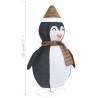 Luxury 120cm LED Christmas Snow Penguin Figure Decoration