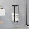 Towel Rack Black 12.5x12.5x60 cm Iron Colour black Size 12.5 x 12.5 x 60 cm 