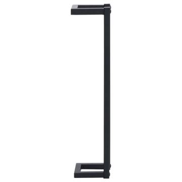 Stylish Black Iron Towel Rack - 12.5x12.5x60 cm