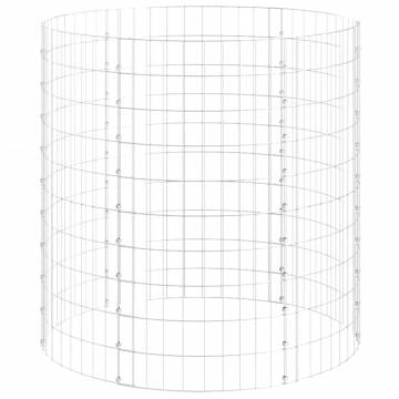 Circular Gabion Pole - Galvanised Steel Ø100x100 cm | Hipomarket