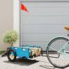 Bike Trailer Blue Oxford Fabric and Iron Colour blue Size 122 x 53 x 33 cm 