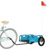 Bike Trailer - Blue Oxford Fabric & Iron | HipoMarket