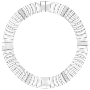 Circular Gabion Pole - Galvanised Steel Ø100x100 cm | Hipomarket