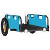 Bike Trailer - Blue Oxford Fabric & Iron | HipoMarket