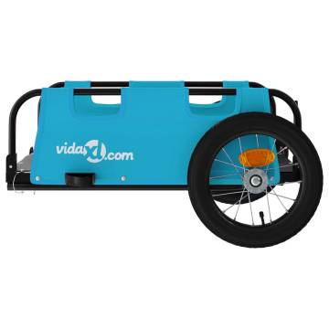 Bike Trailer - Blue Oxford Fabric & Iron | HipoMarket