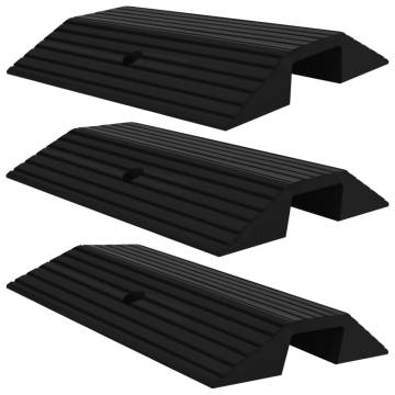 Bridge Threshold Ramps 3 pcs | Durable Rubber Ramps