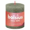 Bolsius Rustic Pillar Candles - Fresh Olive 4 pcs | HipoMarket