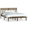 Honey Brown Bed Frame 120x190 cm | Solid Wood Small Double