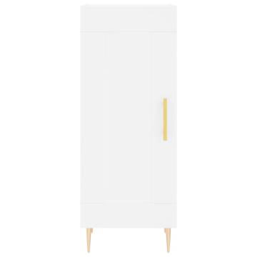 Stylish Highboard White - 34.5x34x180 cm Engineered Wood