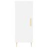 Stylish Highboard White - 34.5x34x180 cm Engineered Wood