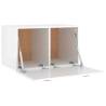 High Gloss White Wall Cabinet - Scandinavian Style | HipoMarket