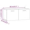 High Gloss White Wall Cabinet - Scandinavian Style | HipoMarket