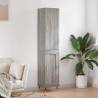 Highboard Grey Sonoma 34.5x34x180 cm Engineered Wood Colour grey sonoma Quantity in Package 1 Model 1 wood door 