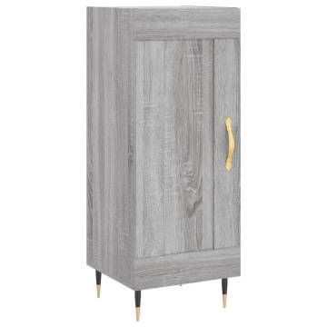 Stylish Highboard Grey Sonoma - 34.5x34x180 cm | HipoMarket