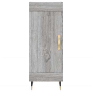 Stylish Highboard Grey Sonoma - 34.5x34x180 cm | HipoMarket