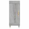 Stylish Highboard Grey Sonoma - 34.5x34x180 cm | HipoMarket