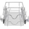 Pull-Out Wire Baskets 2 pcs - Silver Kitchen Storage