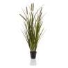 Emerald Cattails Grass 85 cm Pot - Realistic & Eco-Friendly