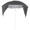 Beach Umbrella with Side Walls - Anthracite 215 cm