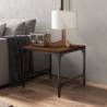 Stylish Side Table Brown Oak - 40x40x35 cm | Hipomarket